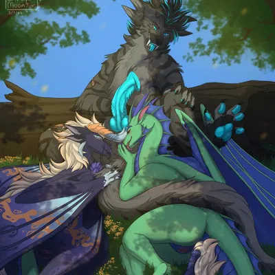 listria (listria-dragoness), yeena (panzeryeena) (european mythology, mythology) created by endermoonfur