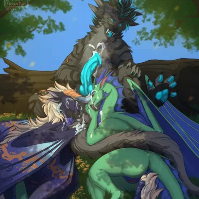 listria (listria-dragoness), yeena (panzeryeena) (european mythology, mythology) created by endermoonfur