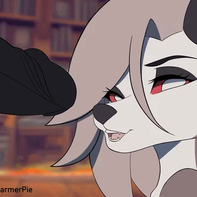 loona (helluva boss) (hellaverse, helluva boss) created by charmerpie