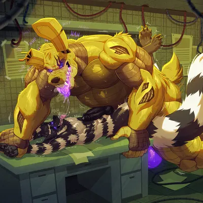 lykus, springtrap (fnaf) (five nights at freddy's, five nights at freddy's 3) created by kiddie jukes