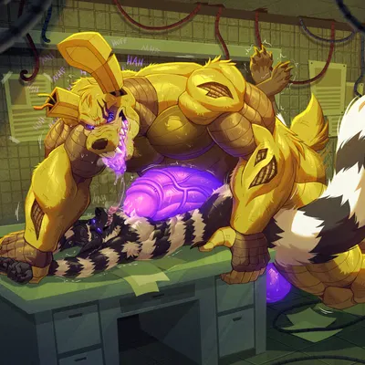 lykus, springtrap (fnaf) (five nights at freddy's, five nights at freddy's 3) created by kiddie jukes