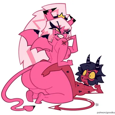 millie (helluva boss), verosika mayday (hellaverse, helluva boss) created by goodbyellow