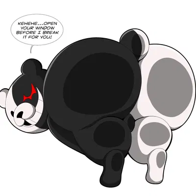 monokuma (danganronpa, spike chunsoft) created by tepigfan101