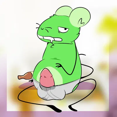 mouse fitzgerald (12 oz. mouse, adult swim) created by pawplants