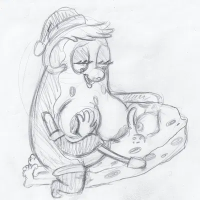 mrs. puff, spongebob squarepants (character) (christmas, nickelodeon) created by takeshi1000