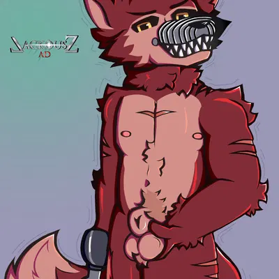nightmare foxy (fnaf) (five nights at freddy's, five nights at freddy's 4) created by jackousz