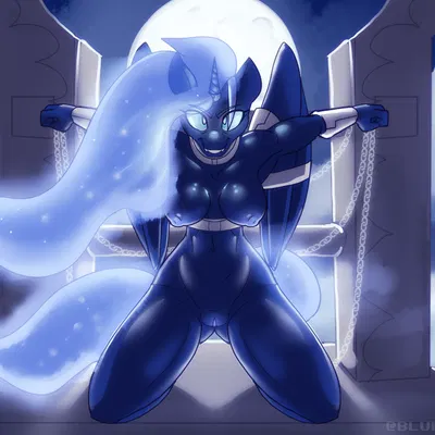 nightmare moon (mlp) (friendship is magic, hasbro) created by bluecoffeedog