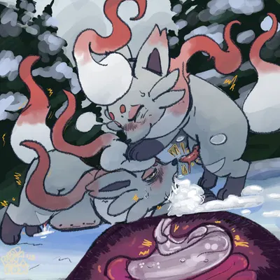 nintendo, pokemon created by foxvomitarts, rabidfoxarts