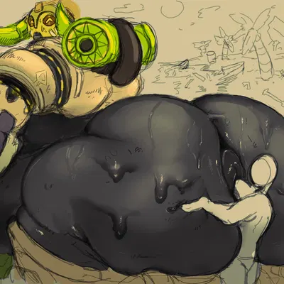 orisa (overwatch) (blizzard entertainment, overwatch) created by breastwizard