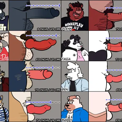 penis lineup created by grolarbearsins