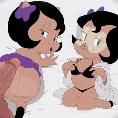 petunia pig (looney tunes, the day the earth blew up) created by goz-o