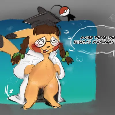 pikachu ph. d (nintendo, pokemon) created by truemew