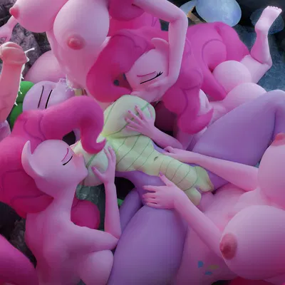 pinkie pie (mlp), spike (mlp) (friendship is magic, hasbro) created by hooves-art