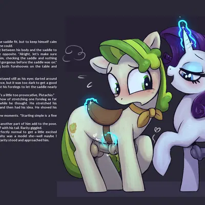pistachio (mlp), rarity (mlp) (friendship is magic, hasbro) created by t72b