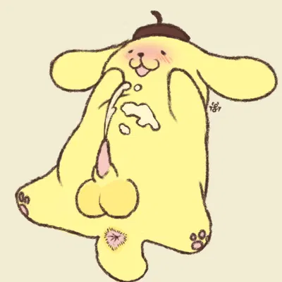 pompompurin (character) (sanrio) created by cloudweaver (artist)