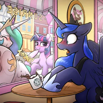 princess celestia (mlp), princess luna (mlp), rainbow dash (mlp) (friendship is magic, hasbro) created by selenophile