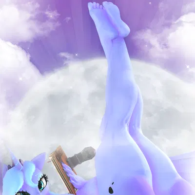 princess luna (mlp) (crackers in bed pose, friendship is magic) created by naughty cube