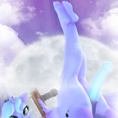 princess luna (mlp) (crackers in bed pose, friendship is magic) created by naughty cube