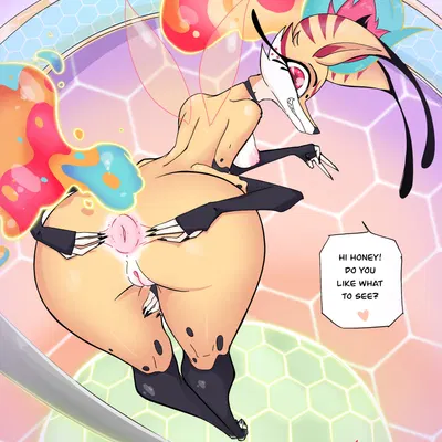 queen bee-lzebub (helluva boss) (hellaverse, helluva boss) created by ingridcrimson