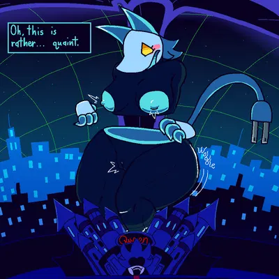 queen (deltarune), tasque manager (deltarune, undertale (series)) created by felineflustered