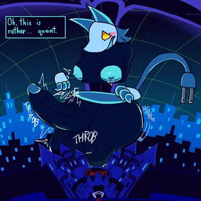 queen (deltarune), tasque manager (deltarune, undertale (series)) created by felineflustered
