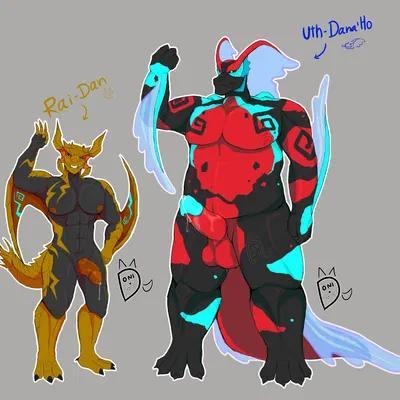 rai dan (donisette), uth dana'ho (donisette) (capcom, monster hunter) created by donisette