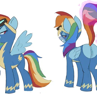 rainbow dash (mlp) (friendship is magic, hasbro) created by amugea