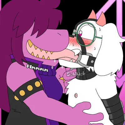 ralsei, susie (deltarune) (deltarune, undertale (series)) created by lillyluvmonster