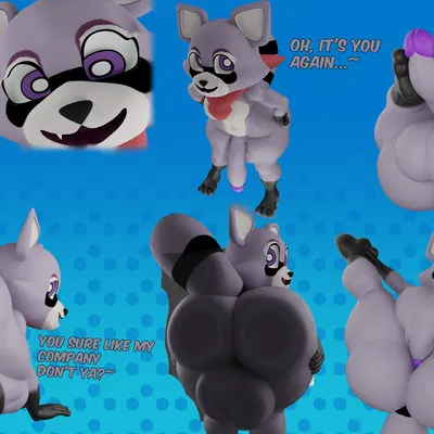 rambley raccoon (indigo park) created by camseven