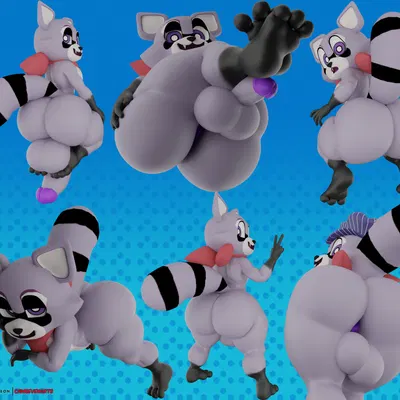 rambley raccoon (indigo park) created by camseven