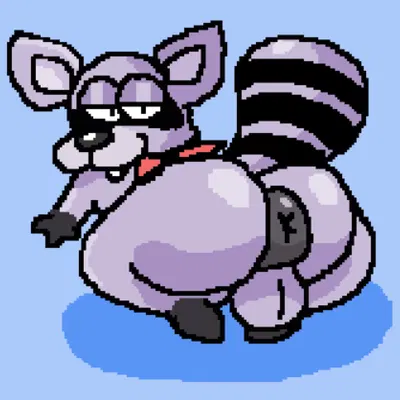 rambley raccoon (indigo park) created by nxyitn