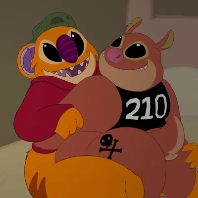 retro (lilo and stitch), sample (lilo and stitch) (disney, lilo and stitch) created by chonkymouse