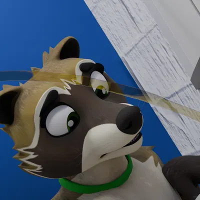 richter raccoon created by softdiamond (artist)