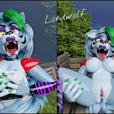 roxanne wolf (five nights at freddy's, five nights at freddy's: security breach) created by lordwolf