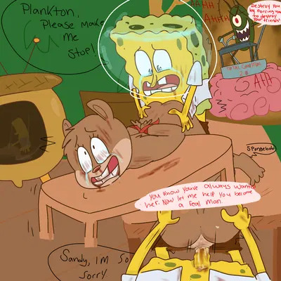 sandy cheeks, sheldon j. plankton, spongebob squarepants (character) (nickelodeon, spongebob squarepants) created by jujusue