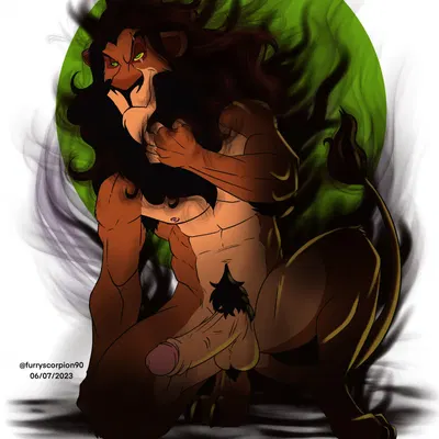 scar (the lion king) (disney, the lion king) created by furryscorpion90