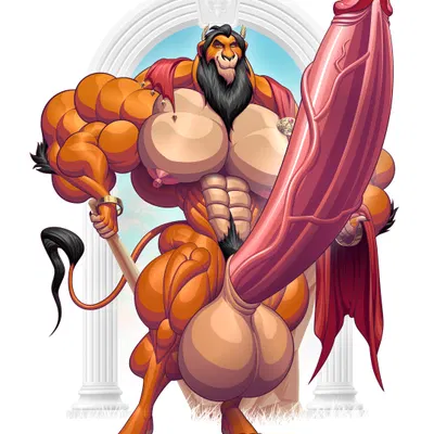 scar (the lion king) (disney, the lion king) created by wolfiecanem