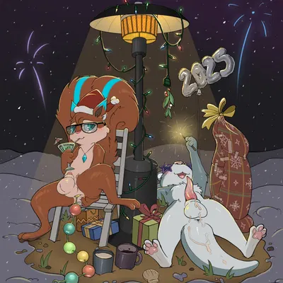 sci (scimunk) (christmas, new year) created by creamygrapes