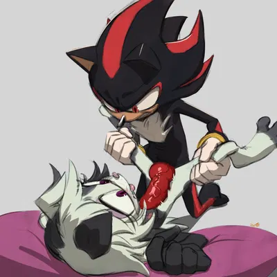 shadow the hedgehog (sega, sonic the hedgehog (series)) created by thehumancopier