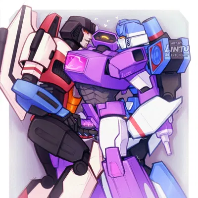 shockwave (transformer), soundwave, starscream (hasbro, takara tomy) created by lintufunky