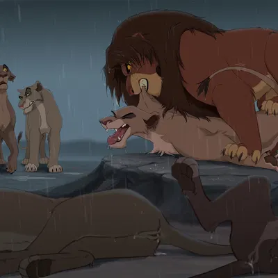 simba (the lion king), vitani (the lion king), zira (the lion king) (disney, the lion king) created by reallynxgirl