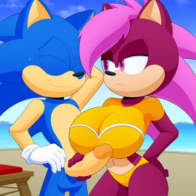 sonia the hedgehog, sonic the hedgehog (dic entertainment, sega) created by slickehedge