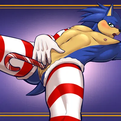 sonic the hedgehog (christmas, sega) created by iudicium86