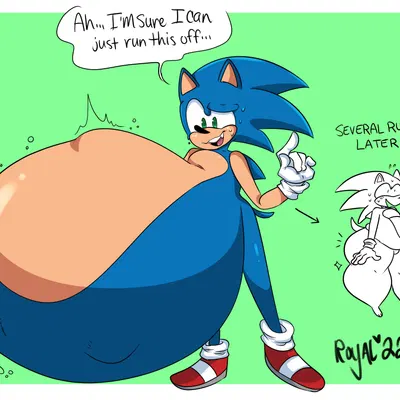 sonic the hedgehog (sega, sonic the hedgehog (series)) created by royalllama