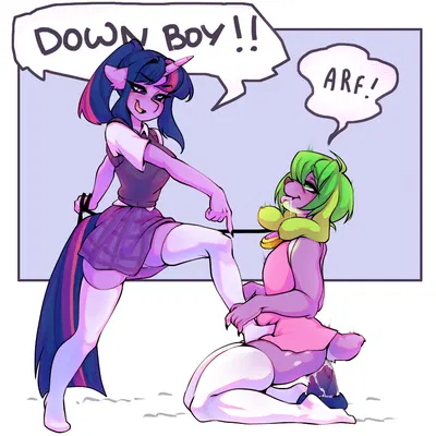 spike (eg), twilight sparkle (mlp) (down boy (meme), equestria girls) created by tolsticot