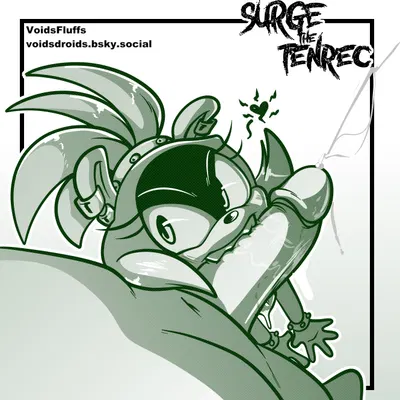 surge the tenrec (idw publishing, sega) created by voidsdroids
