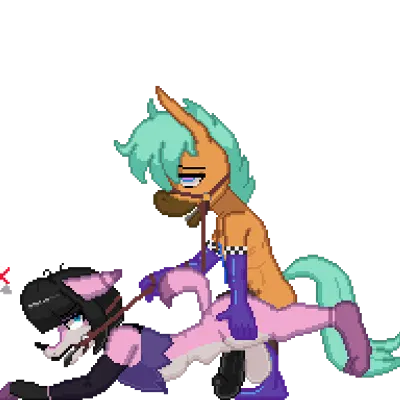 thoroughbred (happy heart panic), whispy (happy heart panic) created by doggie bones