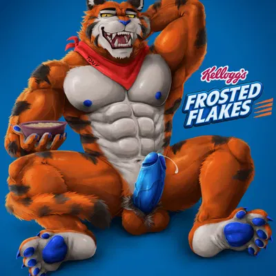 tony the tiger (frosted flakes, kellogg's) created by kaijurah