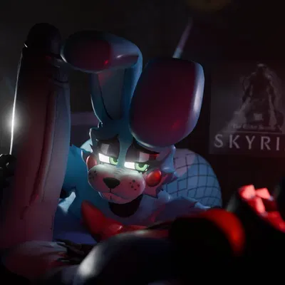 toy bonnie (fnaf), withered bonnie (fnaf) (bethesda game studios, five nights at freddy's) created by vinoveto