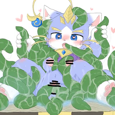 yuumi (lol) (league of legends, riot games) created by chano